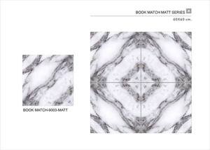 Modern European Style 600x600mm Anti-Slip Ceramic <b>Matt</b> <b>Floor</b> Tiles Antibacterial and Firebrick for Hotel Room Decor - Product Image 3