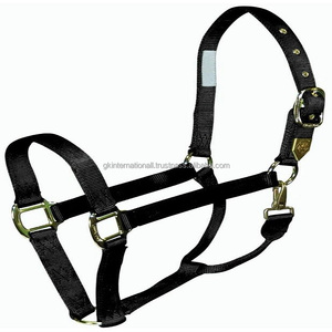 Licou de cheval en Nylon de haute qualité, couleurs vives, double couture, robuste et durable, tailles personnalisées, avec boucle et anneaux anti-rouille, 20 pièces - Product Image 2