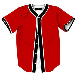 Maillot de baseball femmes maille Softball chemises à manches courtes col en v sports Fitness plaine baseball - Product Image 6