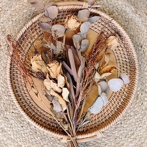Luxury <b>Round</b> Rattan Tray Perfect for Hotel Ware Wedding Tableware and Stylish Kitchen Accessories and Decor - Product Image 4