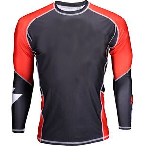 Veste lash à manches longues pour hommes, design personnalisé, à manches longues, protection anti-raie, chemise de Compression BJJ MMA - Product Image 1