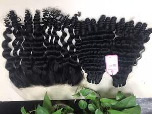EXTENSION de cheveux humains bouclés et torsadés à cuticules alignées pour faire des perruques de cheveux humains pour femmes noires - Product Image 4