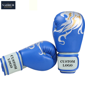 Guantes de Boxeo de Cuero con Logotipo Personalizado al por Mayor, con Cierre de Velcro y Correa para la Muñeca, para Entrenamiento de Boxeo y Combate - Product Image 3