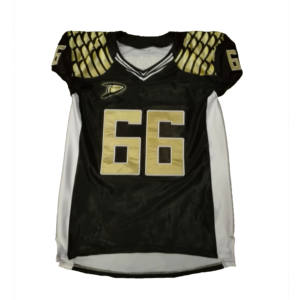 Meilleur prix 2019 Ensemble de maillot de football américain pour hommes adultes OEM Noir Taille plus grande Antibactérien Séchage rapide Personnalisé Équipe Personnalisée - Product Image 1