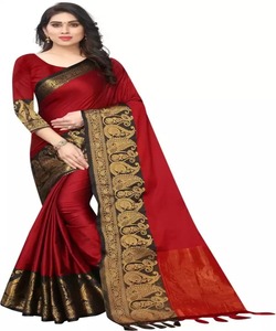 Banarasi soie jacquard saree avec chemisier vêtements pour femmes dames fête festival vêtements quotidiens doux coton soie sari en gros bas prix ApparelGarment - Product Image 4