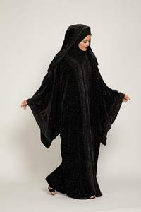 Abaya pour femmes - Marque Mega Impex - Matière polyester - Style moyen-oriental - Robe musulmane - Fabricant pakistanais - Service OEM - Product Image 4