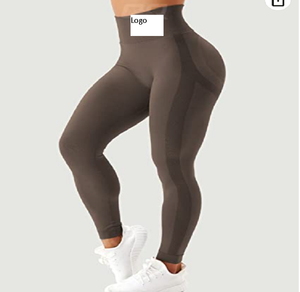 Women's High Waisted Butt Lifting Workout Leggings Seamless Ruched Booty <b>Tummy</b> <b>Control</b> Gym Compression Yoga Pants - Product Image 6