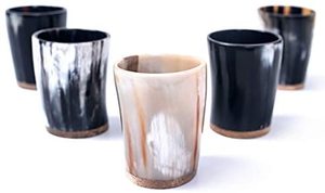 Verre à vin en corne naturelle sculpté à la main personnalisé de haute qualité pour la maison Restaurant Hotel-Vente en gros de style indien - Product Image 2