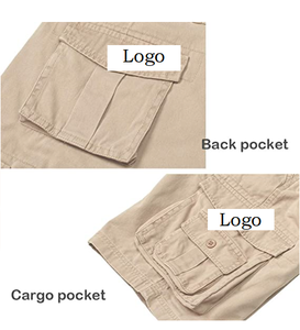 Short Cargo pour hommes, bermuda d'extérieur à poches multiples en coton à coupe décontractée, vente en gros et offre spéciale, du Bangladesh, - Product Image 5
