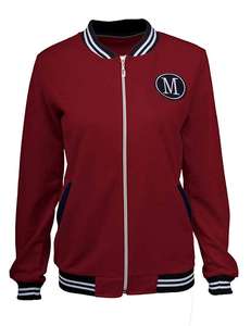 Womens <b>Long</b> Sleeve Bomber <b>Jacket</b> Standing Collar Zipper <b>Jacket</b> in Pakistan - Product Image 4