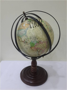 Qiao — belle Globe de Table du monde pivotante, multi-couleurs, Globe de carte du monde, décoration d'école - Product Image 4