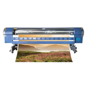 3.2m wall printer high resolution digital printers printing machine 4/8 print heads banner printer machine