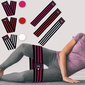 Bande de résistance pour les hanches - Bandes de résistance en tissu pour les jambes et les fessiers - Entraînez-vous partout avec UN SEUL - Product Image 1