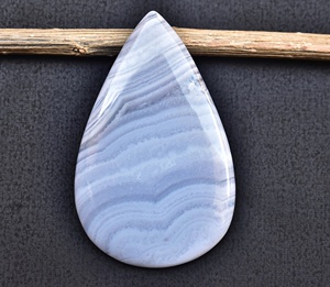 Cabochon ลูกไม้สีฟ้าคุณภาพสูง,อัญมณีสีฟ้าลายลูกไม้อาเกตสำหรับอัญมณีรูปทรงที่กำหนดเองอัญมณีลูกไม้สีฟ้าขนาด - Product Image 1