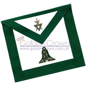 Delantal bordado a mano AMD de grado masónico-Senior Warden - Product Image 1