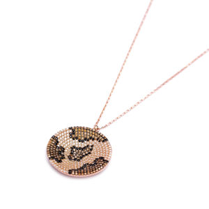 Pendentif en pierre Citrine au Design léopard, fait à la main, vente en gros, bijoux en argent Sterling 925 pour femme - Product Image 1