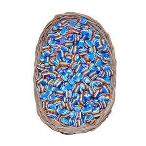 Couleur arc-en-ciel chunky à la main BRICOLAGE perles de résine pour la fabrication de bijoux - Product Image 1