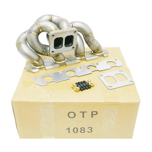 Tuyau d'échappement OTP pour 3 ''Au Di A3 S3 A5 <span class=keywords><strong>Q5</strong></span> A6 TT TTS V W Golf MK5 MK6 Je Tta EA888 EA113 20V VAG Engine Twin Scroll T4 Manifold - Product Image 1