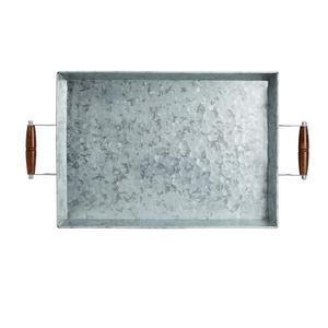 Plateau en métal argenté élégant de forme irrégulière, taille personnalisée, type plateau, ovale, vaisselle de luxe pour la maison, occasions alimentaires - Product Image 3