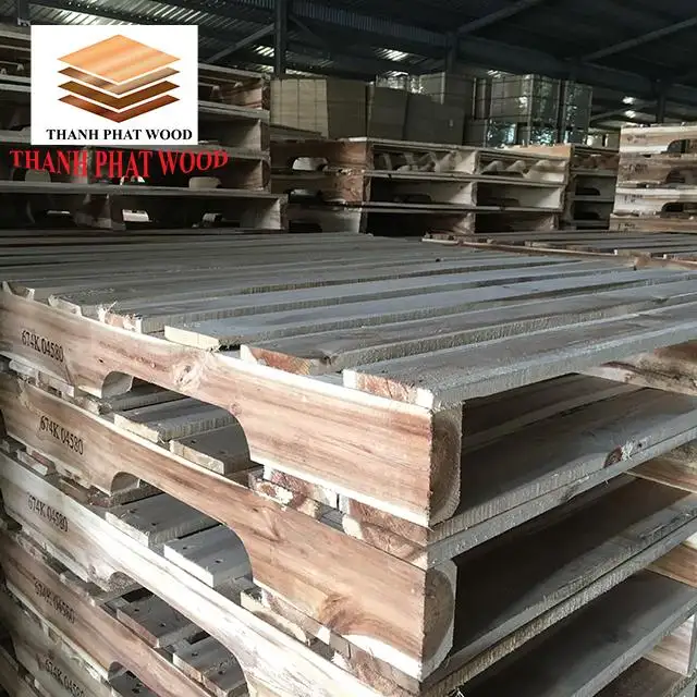 Groothandel Solid Acacia Houten Pallet Met Concurrerende Prijs Uit Vietnam Export Naar Dubai Markt