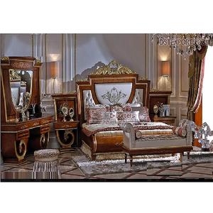 Conjunto de muebles de madera de estilo europeo para dormitorio, conjunto de muebles italianos de lujo para dormitorio - Product Image 1