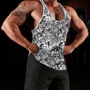 Vücut geliştirme Tank Top erkekler güç kaldırma Singlets özel tasarım Stringers gündelik giyim erkek spor atlet