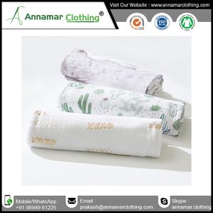 New Born Baby Cotton Muslin Swaddle <b>Wrap</b> Bamboo Muslin Swaddle Blanket Gots Certified Custom Swaddle <b>Wrap</b> for Unisex Baby - Product Image 4