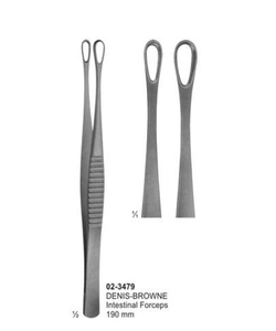 DENIS-BROWNE Intestinal Forceps, straight, 190 mm - Product Image 1