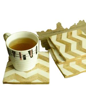 Meilleures ventes 2021 : sous-verres ou tapis en résine et bois en forme de zigzag pour table et décoration intérieure - Product Image 1