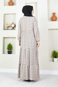 Shabby Chic Modeste Mode Abaya Tunique Hijab Robe Lycra Matériel Turc Style Ethnique pour Adultes - Product Image 4