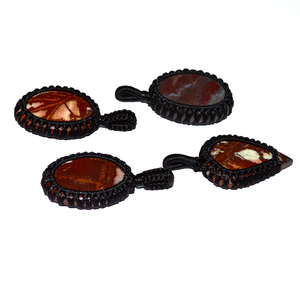Pendentifs enroulé jaspe rouge, de grande qualité, pour mélange de cabine, à vendre - Product Image 1