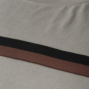 2022 Shirtment diseñador poliéster/algodón hombres para camisetas casuales de manga larga patrón sólido tejido impreso camiseta - Product Image 6