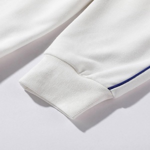 เสื้อสเวตเตอร์คอกลมสวมหัวแขนยาวโอเวอร์ไซส์สำหรับผู้ชายเสื้อออกกำลังแบบคลาสสิกเสื้อยืดถักปักลายด้านข้าง - Product Image 6