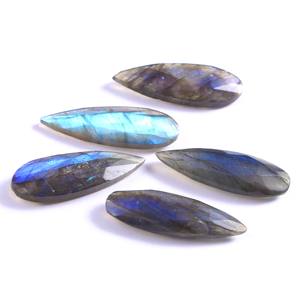 ลาบราดอไรต์ธรรมชาติลูกแพร์ Briolette เหลี่ยมเพชรพลอย,ขนาด15X7มม. สำหรับทำเครื่องประดับ - Product Image 3