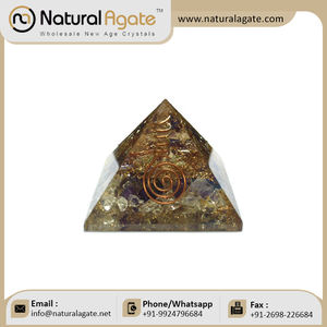 Wholesale Crystal Energy Orgonite <b>Pyramid</b> Healing Reiki Meditation 7 Chakra <b>Orgone</b> <b>Pyramids</b> for Spiritual Energy - Product Image 2