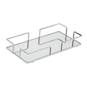 Plateau de service miroir de qualité supérieure, plat de service luxueux fait à la main, avec poignées, à bas prix, plateau de service luxueux - Product Image 1