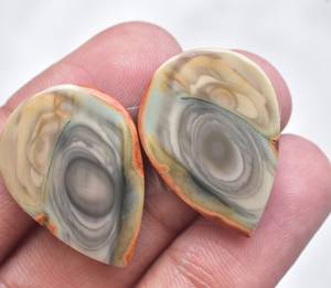 Par de gemas de jaspe Imperial Natural, lote combinado de jaspe Imperial, venta al por mayor, Lo - Product Image 1