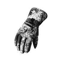 Gants de ski et snowboard hiver 2022 imperméables en cuir de haute qualité, isolés, à doigts séparés/intégraux, impression personnalisée, directement de l'usine