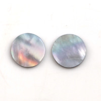Cabochon en nacre d'ormeau blanc naturel, pierre de guérison, pour la création de bijoux, taille personnalisée, coupe plate et lisse, couleur changeante, troisième qualité