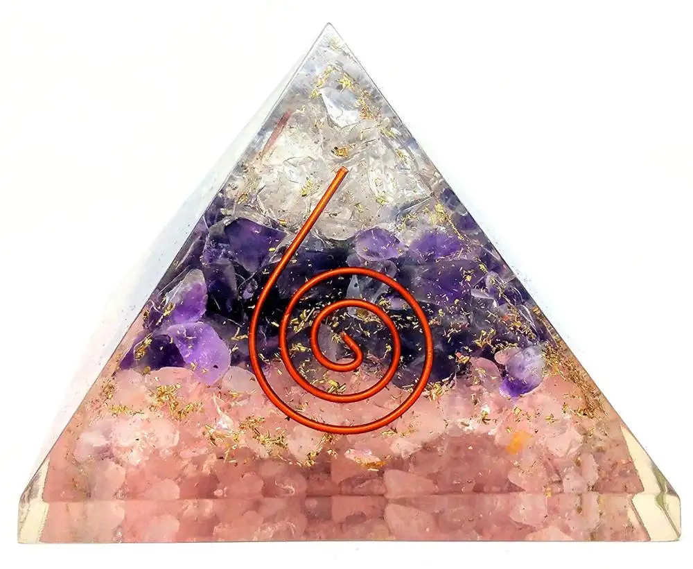 Orgone Chakra Piramide Grote Orgone Piramides Met Bloem Leven Chakra Orgone Piramides Kopen Online Orgonite Producten Leverancier