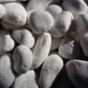 Offre Spéciale Pour Jardin Allées Et pavage poli Aménagement Paysager Décoratif Blanc Pebble Pierre - Product Image 1