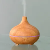 Zhisdiuo — humidificateur de brume fraîche, diffuseur d'arôme d'huile essentielle, de grain de bois, avec 7 LED, 150ml