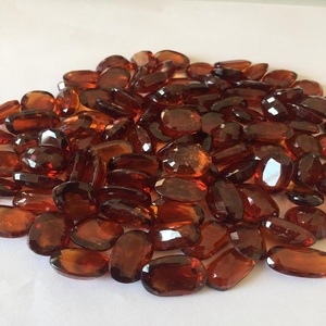 Hessonite Grenat Pierre précieuse en vrac Couleur orange naturelle Coupe ovale avec certificat IGI - Product Image 2