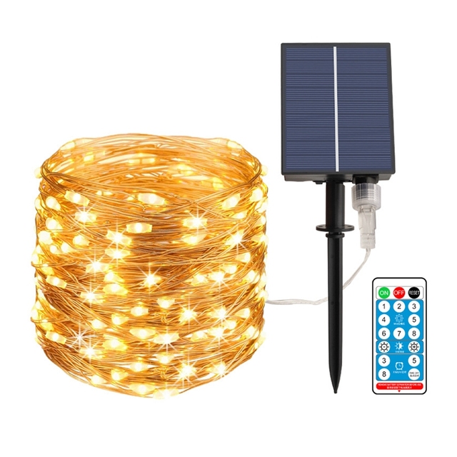 Multi  Color 100 Led 1000 LED Holiday Led Solar Christmas String Light