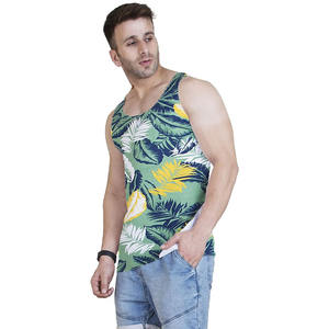 T-shirts de fitness sans manches en coton thermique pour hommes, débardeurs athlétiques décontractés d'été avec motifs imprimés pour l'entraînement de gymnastique - Product Image 6