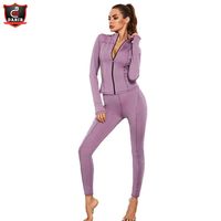 Vêtements de gymnastique pour femmes, survêtement élégant en coton et Polyester vierge, ensembles de Jogging, survêtement