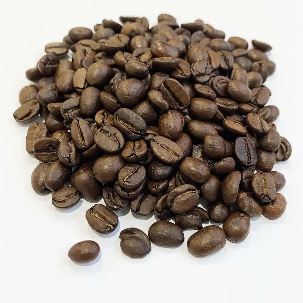 เมล็ดกาแฟคั่ว1กิโลกรัมอาราบิก้าและโรบัสต้าคั่วเป็นกลุ่มเมล็ดกาแฟสีเขียว