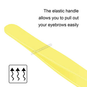Nouveau Design Pince À Épiler De Qualité Supérieure Jaune Couleur Sourcil Pince À Épiler - Product Image 3
