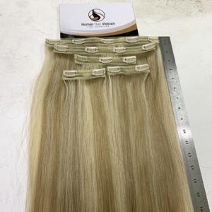 Extensiones de cabello humano remy, accesorio de calidad superior, venta directa al por mayor, con cutícula completa, 100% sedosa, clip balayage - Product Image 5