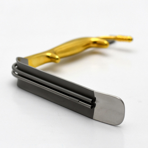 Breast Retractor 90x30mm blade with Teeth, Fiber <b>Optic</b>, Suction and adapter - Product Image 5